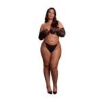 Guantes largos de ópera de talla grande con purpurina dorada para un look glamuroso – Desirelle - Imagen 4