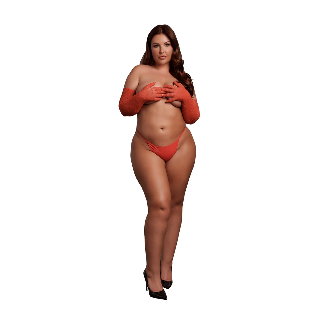 Guantes largos de ópera de talla grande con purpurina dorada para un look glamuroso – Desirelle - Imagen 8