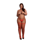 Medias hasta el muslo con purpurina dorada para un look glamuroso y curvy – Desirelle - Imagen 8