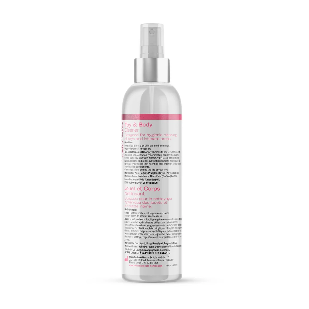 Limpiador para juguetes y cuerpo: limpiador íntimo para juguetes sexuales y piel, sin género, 118 ml / 4 fl oz - Imagen 1