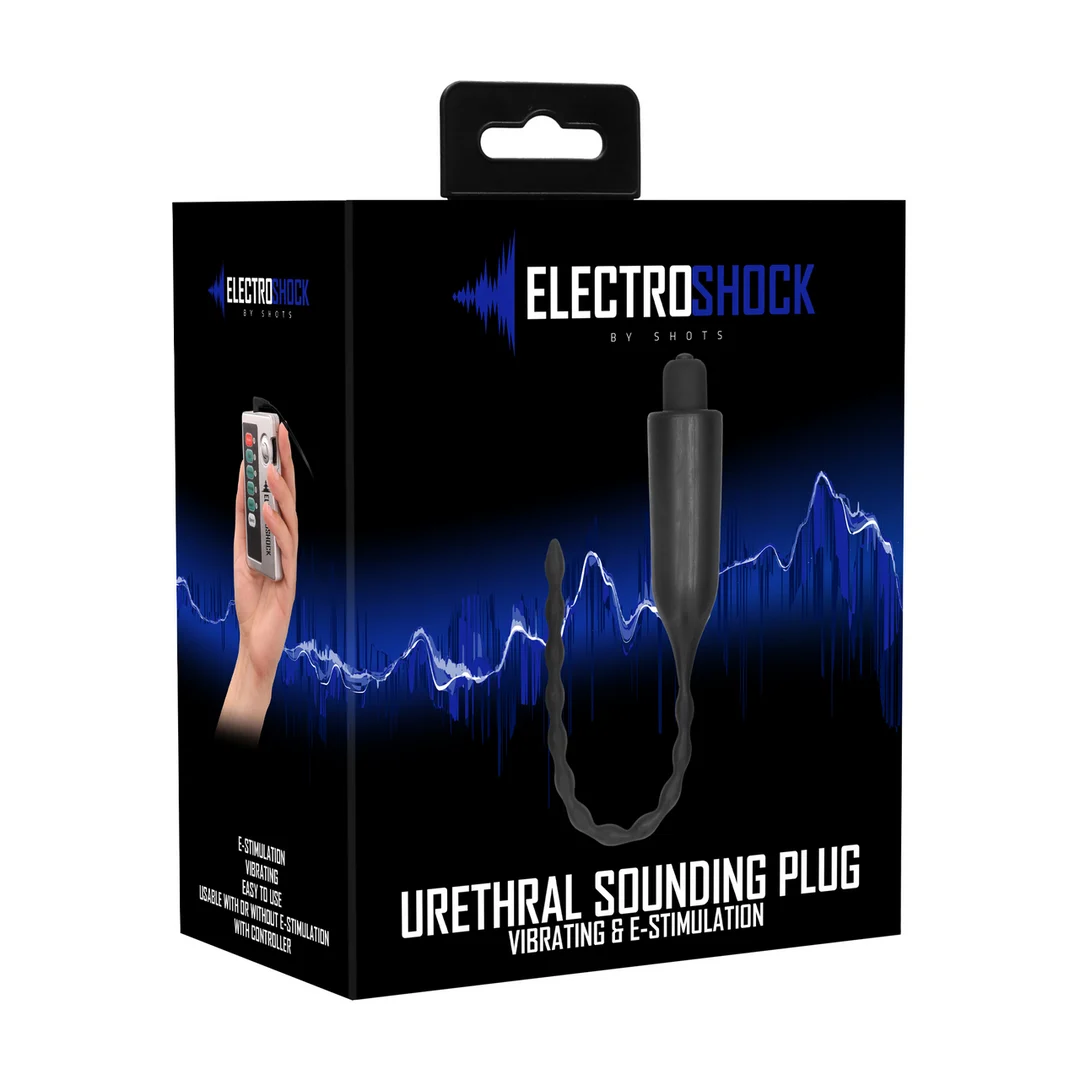 Juguete uretral con mando a distancia: tapón uretral vibrador E-Stimulation - Imagen 1