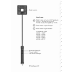 Látigo BDSM con agarre firme, látigo de electroestimulación negro - Imagen 3