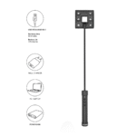 Látigo BDSM con agarre firme, látigo de electroestimulación negro - Imagen 4