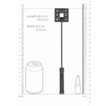 Látigo BDSM con agarre firme, látigo de electroestimulación negro - Imagen 5