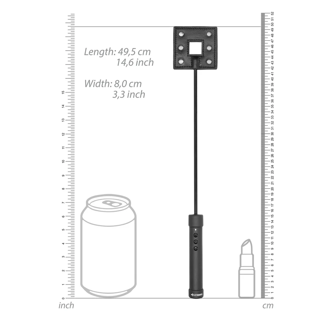 Látigo BDSM con agarre firme, látigo de electroestimulación negro - Imagen 5