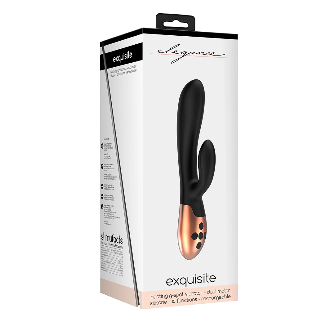 ELE002BLK-2 Vibrador de punto G con función de calor – Elegance by Shots - Imagen 1