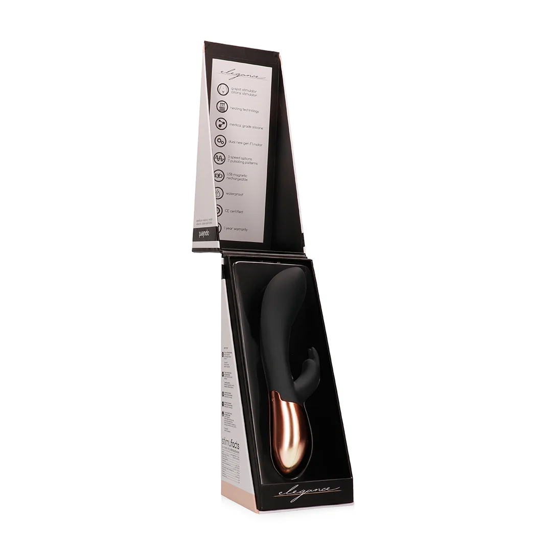 Vibrador tipo rabbit con función de calor – Elegance by Shots Opulent Elegance by Shots - Imagen 3