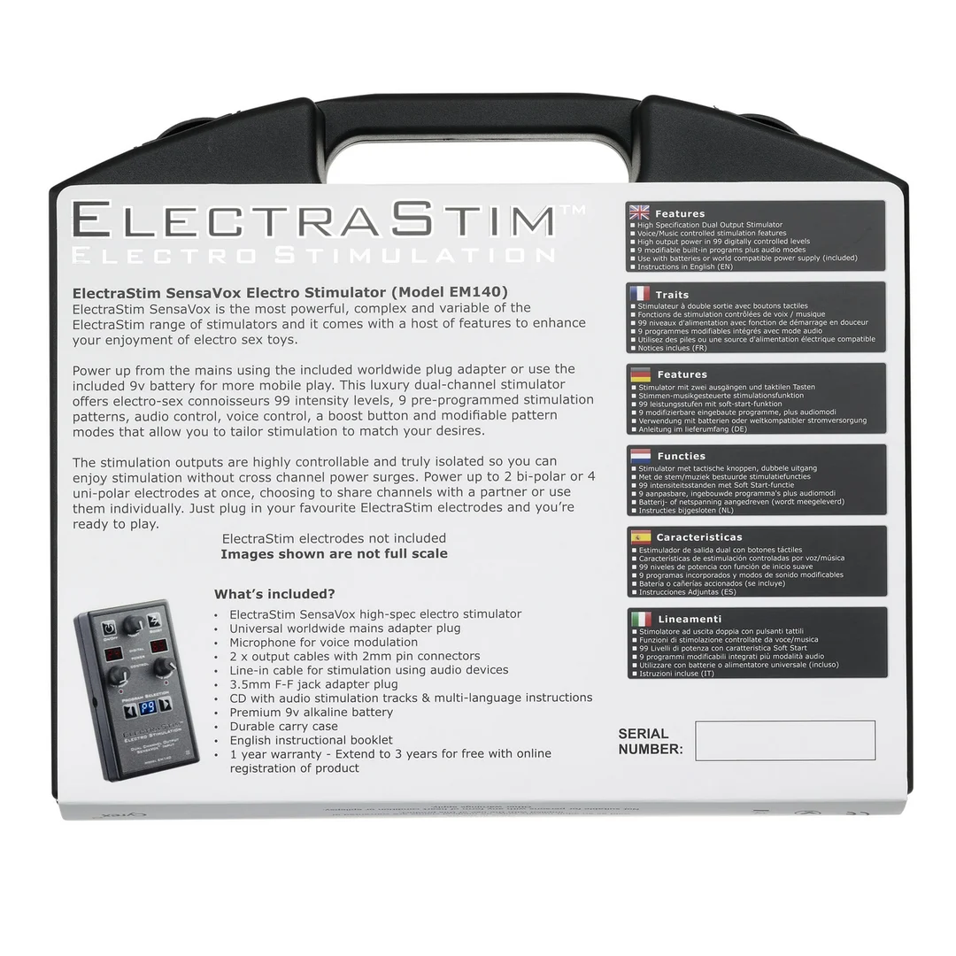 Kit de electroestimulador ElectraStim SensaVox - Imagen 3