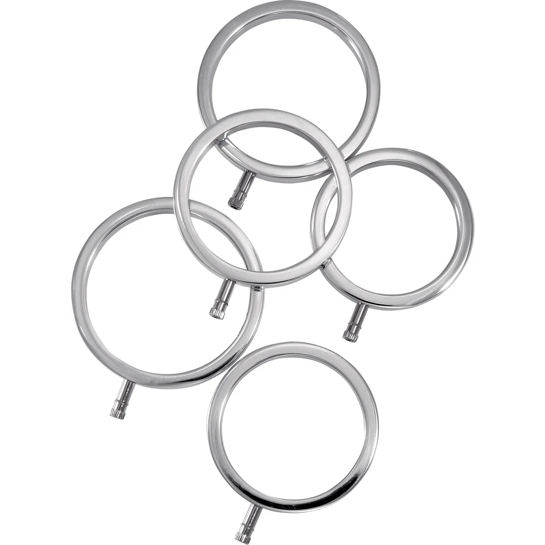 Set de anillos para el pene de metal macizo - Imagen 2