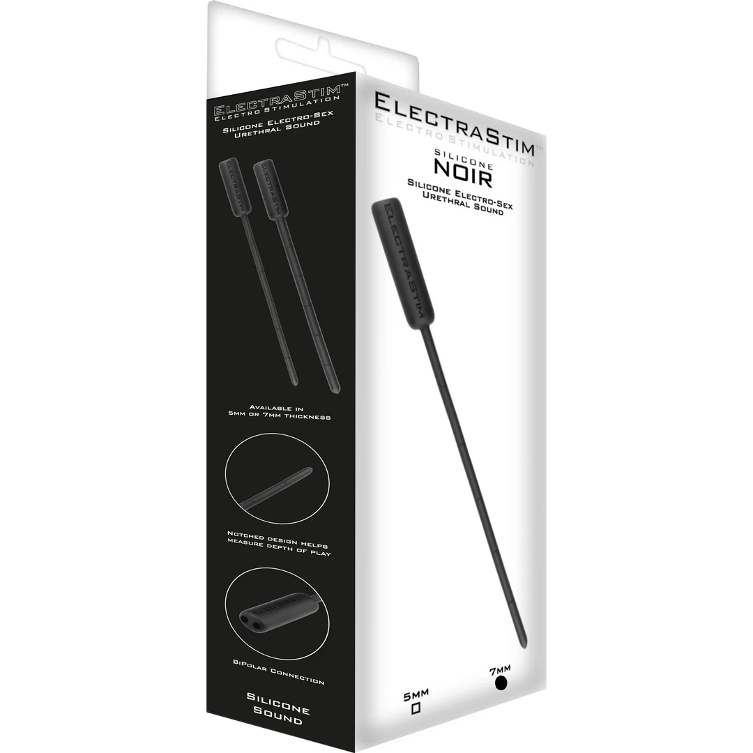 Sonda uretral flexible ElectraStim Silicone Noir 7 mm negra - Imagen 1
