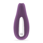 Crushious Pleasuriser, vibrador recargable en C con lubricante, morado - Imagen 2