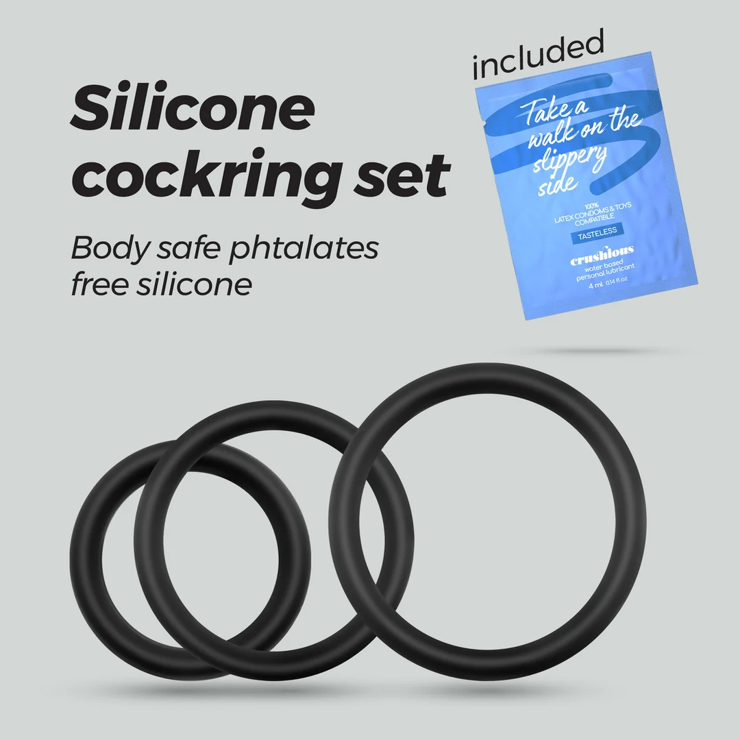 Set de anillos para el pene de silicona Bandoleros - Imagen 4