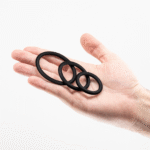 Set de anillos para el pene de silicona Daltons negro - Imagen 6