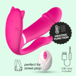 Vibrador portátil con calor Fritz y mando a distancia - Imagen 6