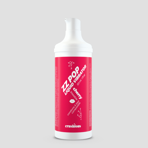 Crushious ZZ Pop vibrador líquido comestible de cereza, 30 ml