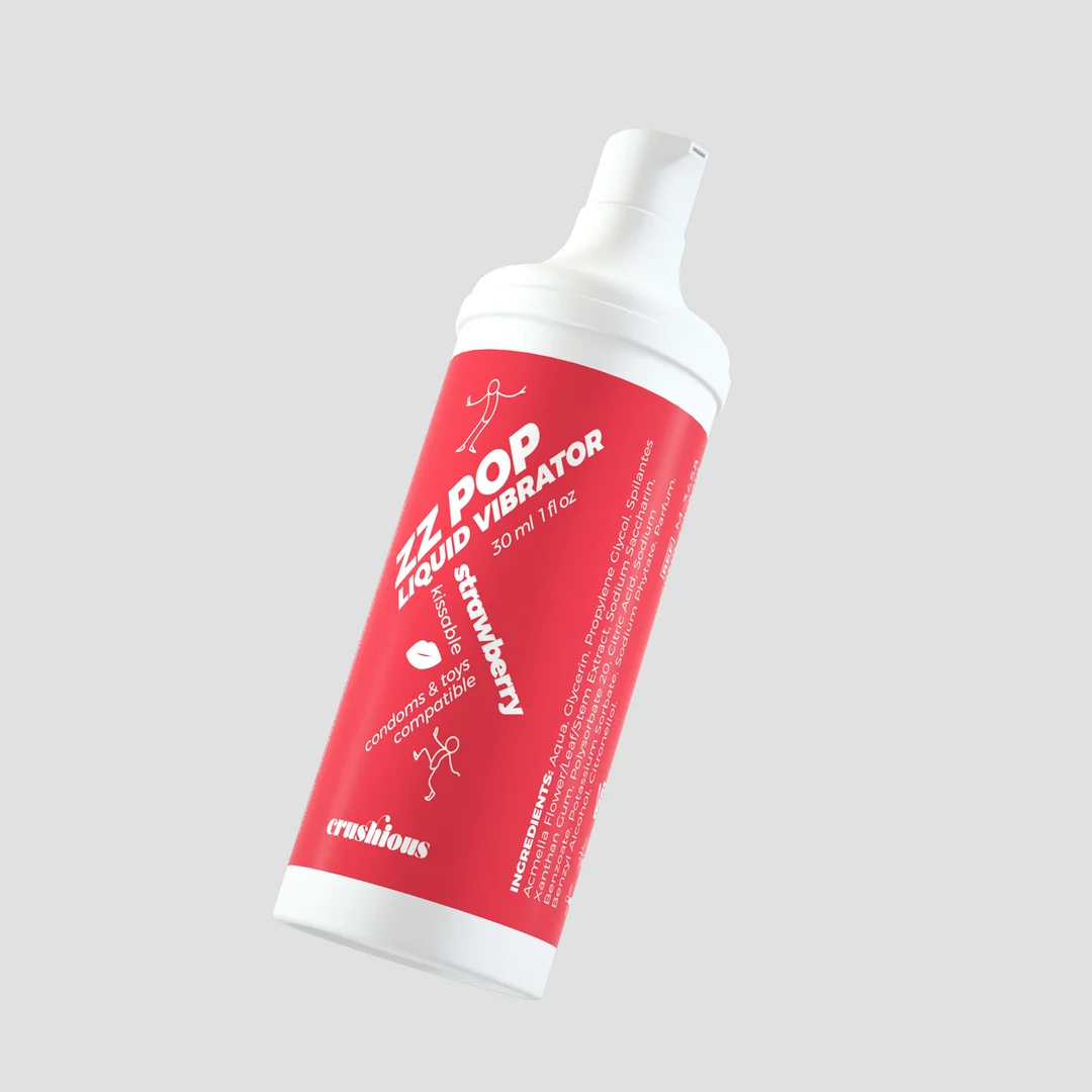 Crushious ZZ Pop vibrador líquido comestible de cereza, 30 ml - Imagen 6