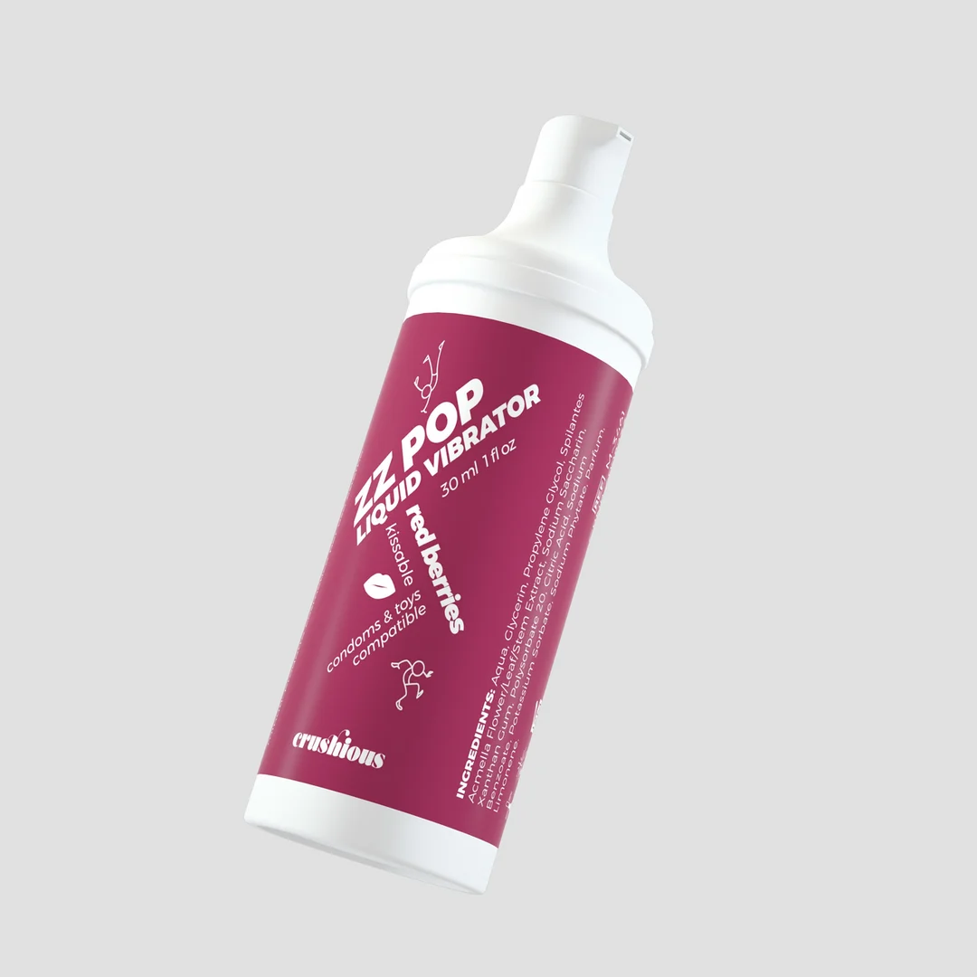 Crushious ZZ Pop vibrador líquido comestible de cereza, 30 ml - Imagen 14