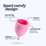 Copa menstrual Crushious Minerva XS rosa - Imagen 4