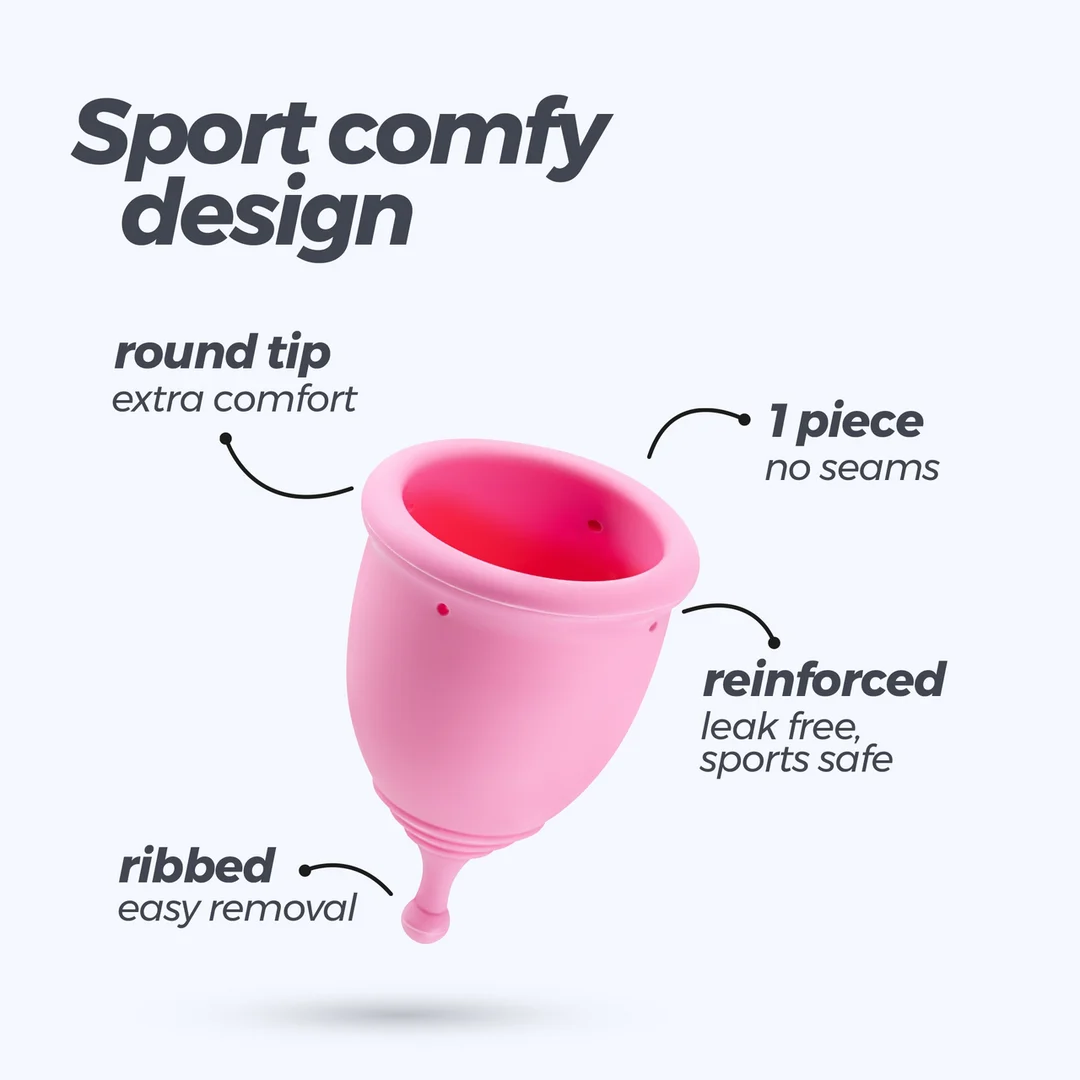 Copa menstrual Crushious Minerva XS rosa - Imagen 4