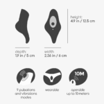 Vibrador para bragas Crushious Mobula con mando a distancia - Imagen 5