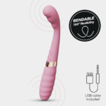 Crushious Pixie vibrador doble flexible rosa - Imagen 5