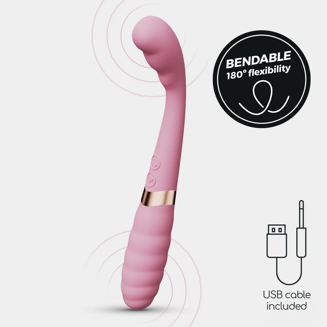 Crushious Pixie vibrador doble flexible rosa - Imagen 5