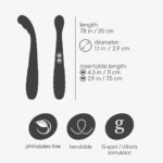 Crushious Pixie vibrador doble flexible rosa - Imagen 6