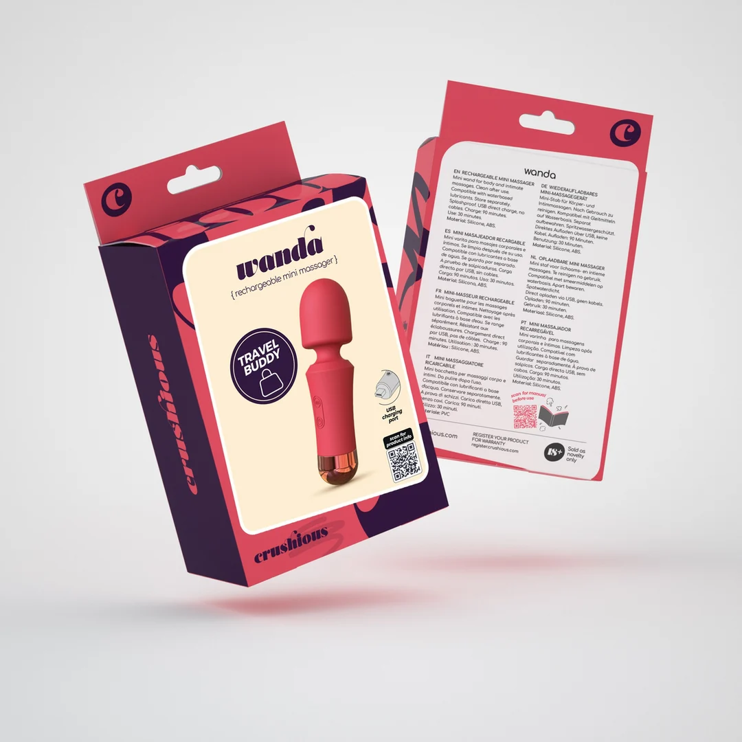 Masajeador wand recargable Crushious Wanda mini - Imagen 1