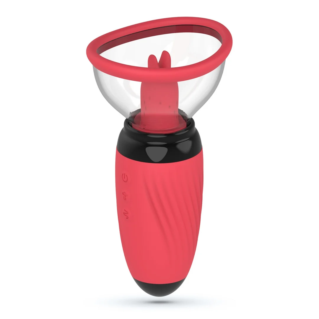 Bomba vulvar vibratoria y de succión Crushious Scarlet - Imagen 3