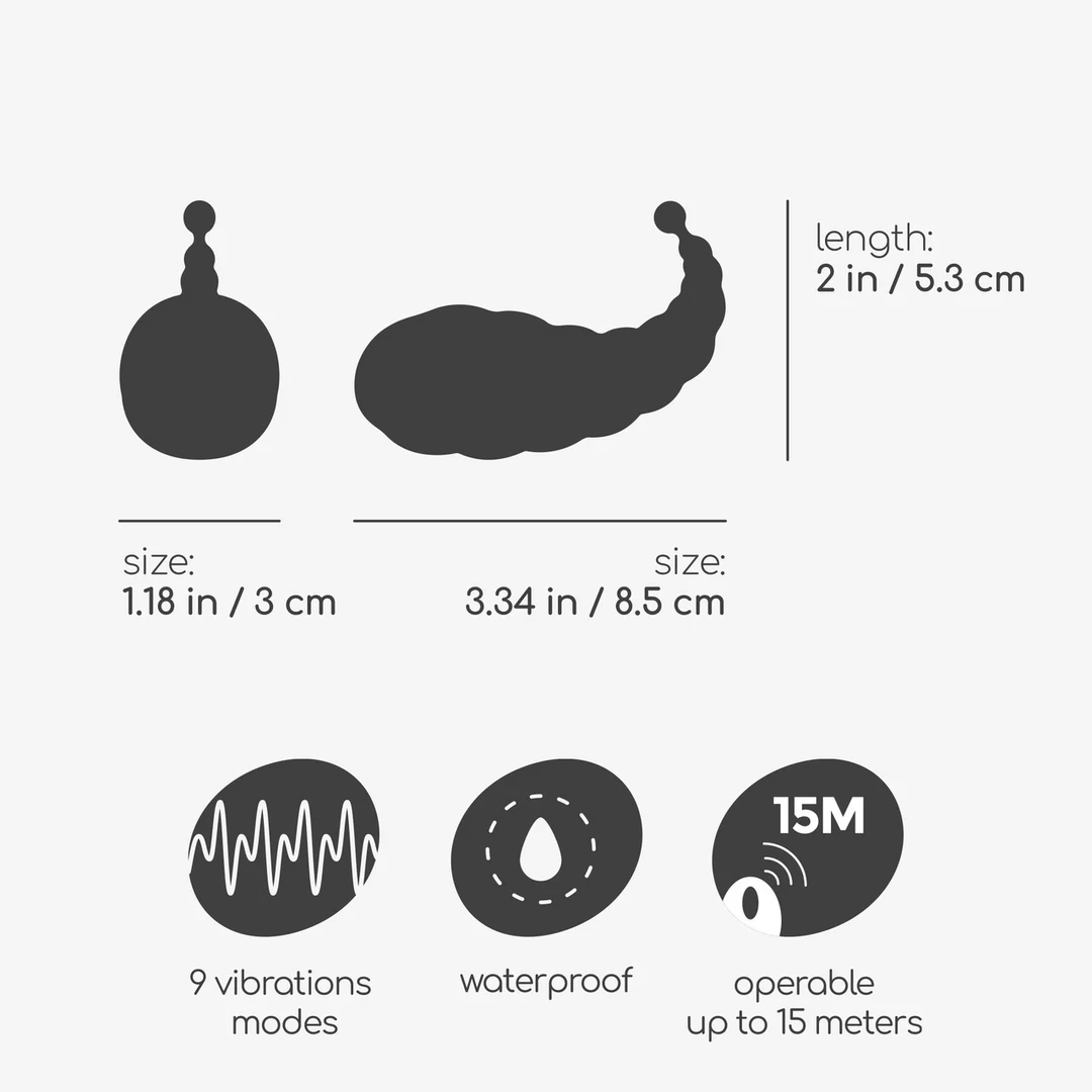Huevo vibrador recargable Crushious Cocoon con mando a distancia - Imagen 5