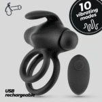 Anillo vibrador doble Crushious Thumper para el pene - Imagen 5