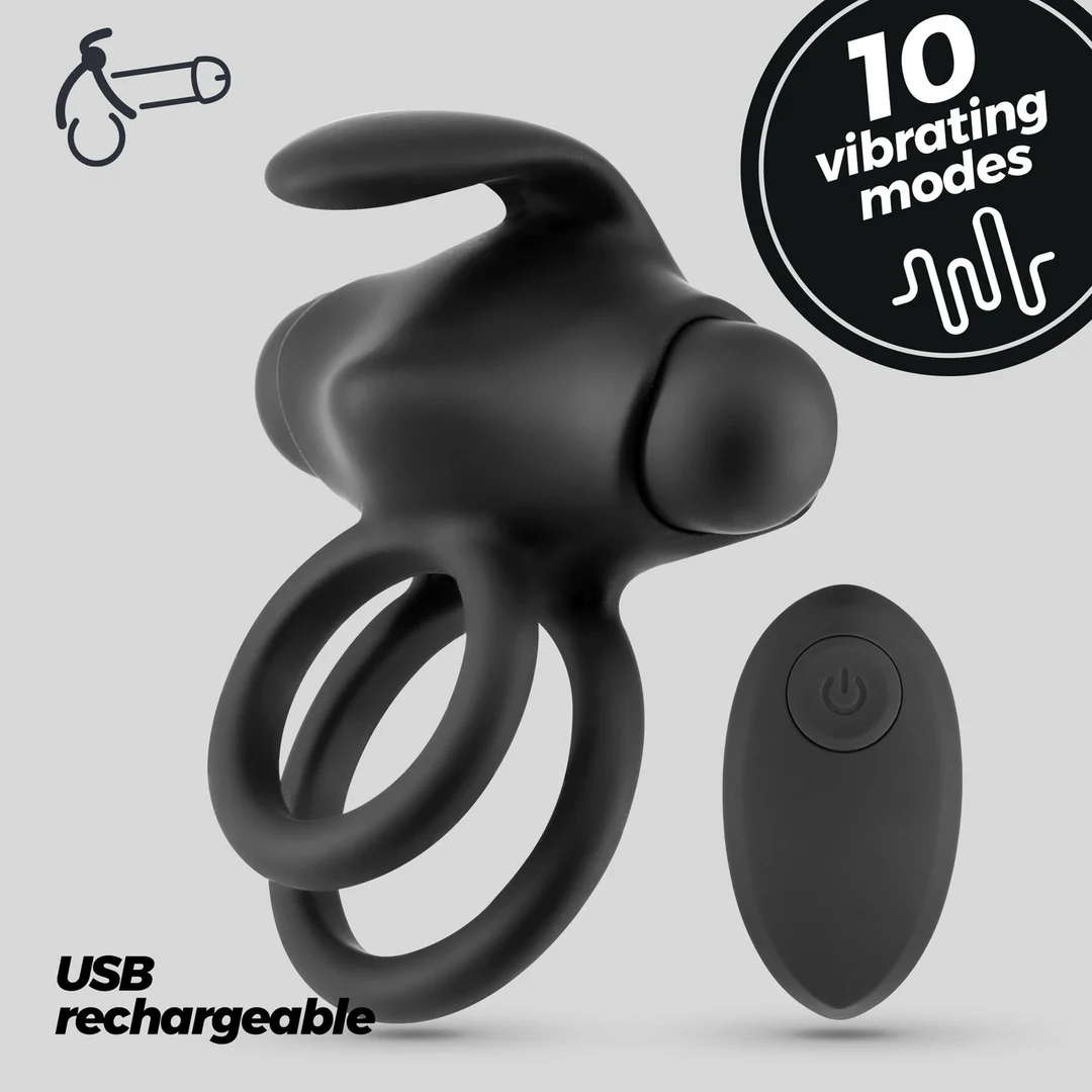 Anillo vibrador doble Crushious Thumper para el pene - Imagen 5