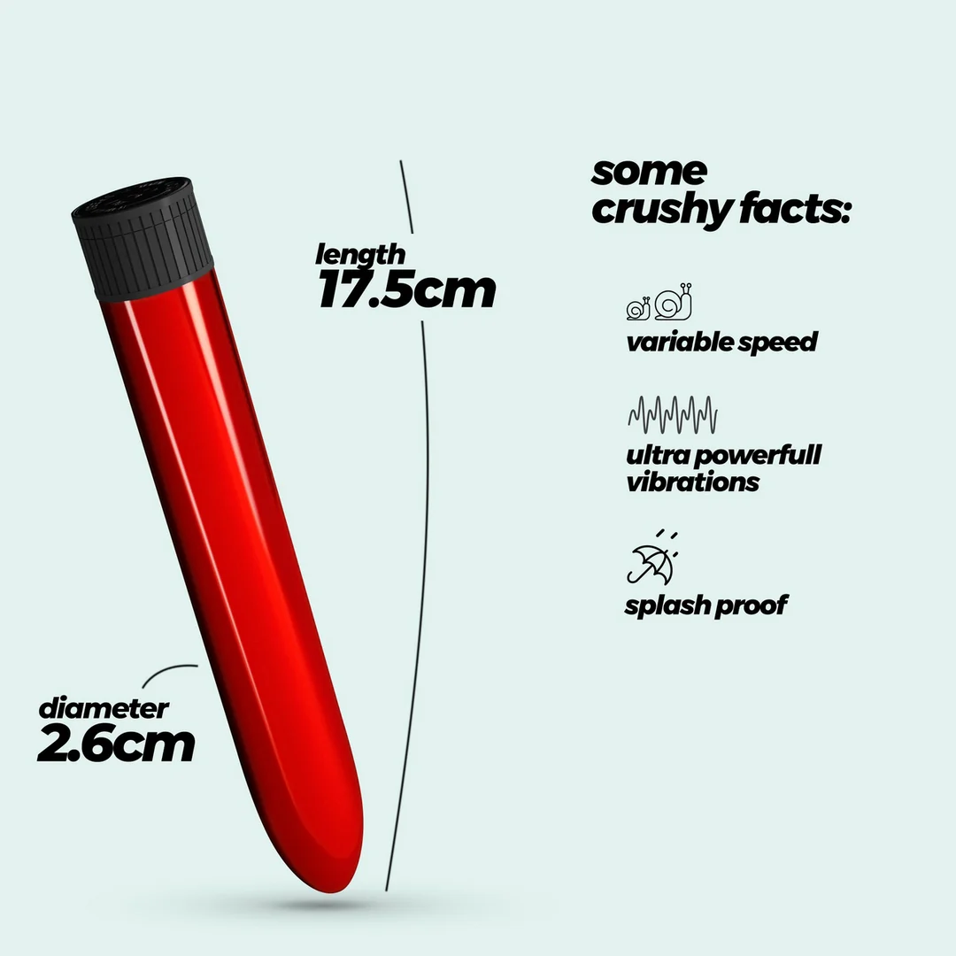 Vibrador Crushious Classic Vibe rojo - Imagen 4