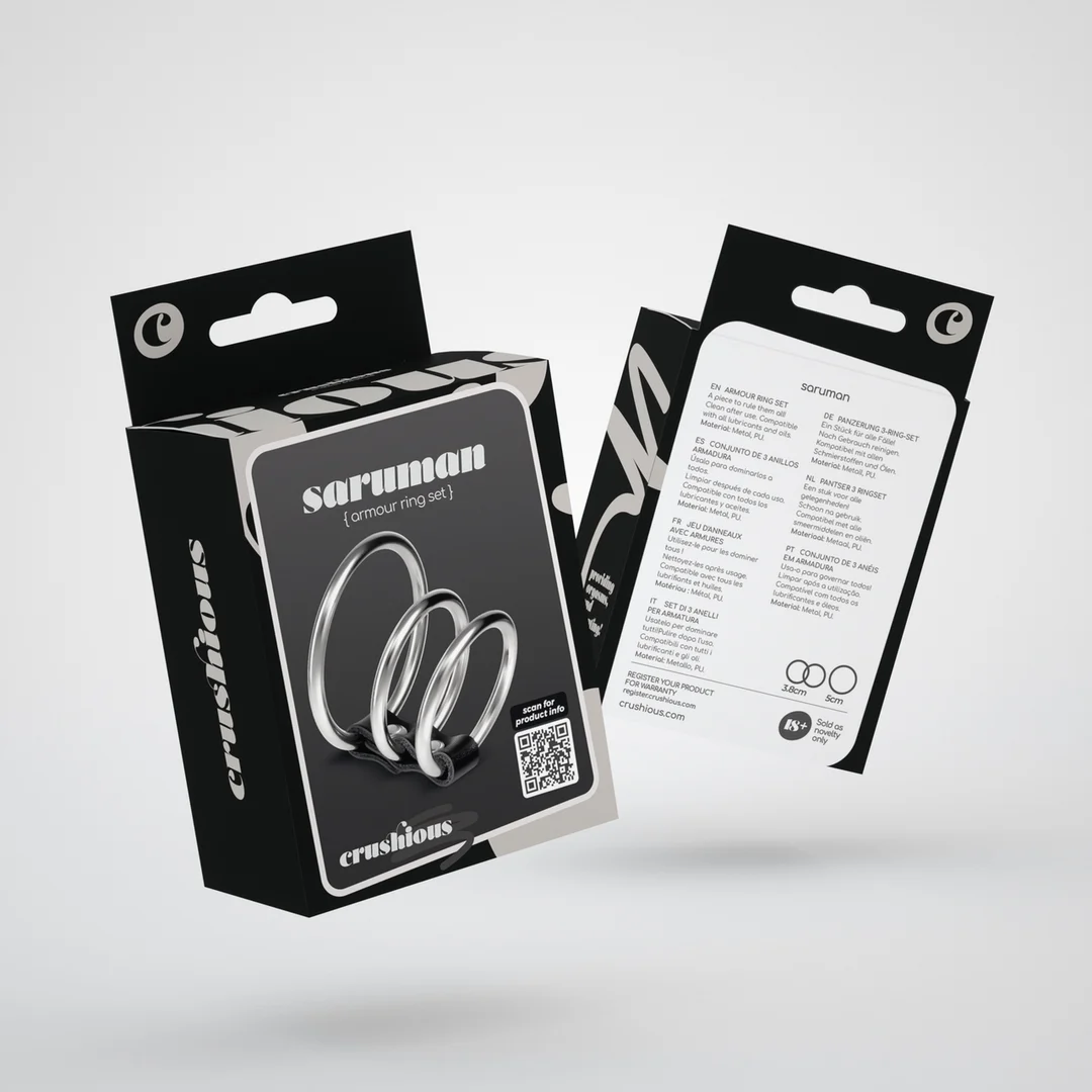 Set de anillos metálicos para el pene Saruman - Imagen 1