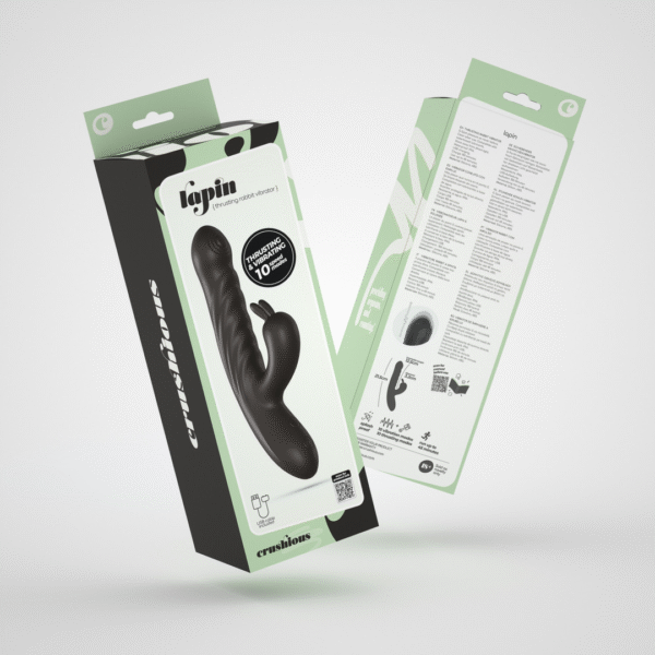 Vibrador conejito Lapin de Crushious con movimiento de empuje
