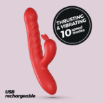 Vibrador conejito Lapin de Crushious con movimiento de empuje - Imagen 11