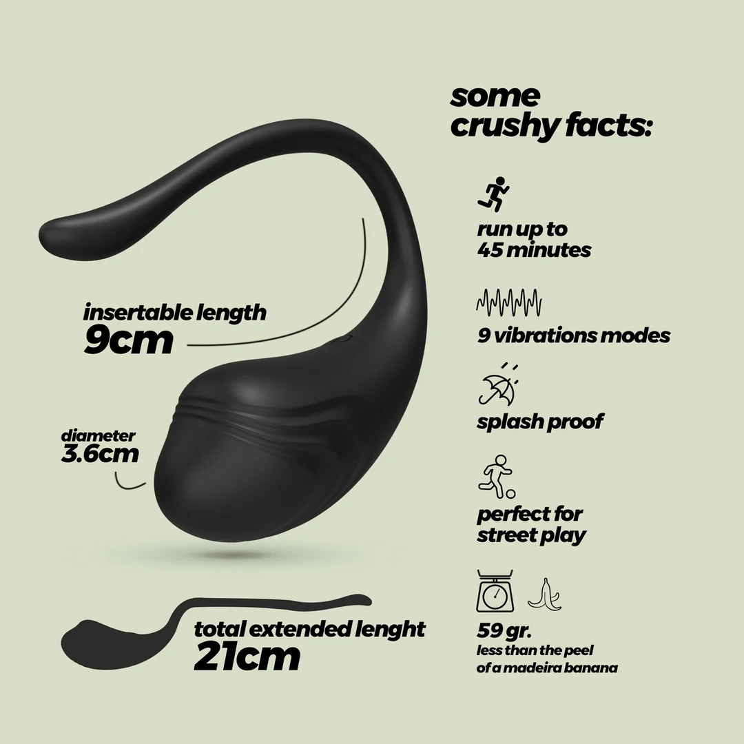 Huevo vibrador Crushious Tamago recargable - Imagen 6