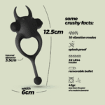 Anillo vibrador para el pene Crushious Daemon - Imagen 5