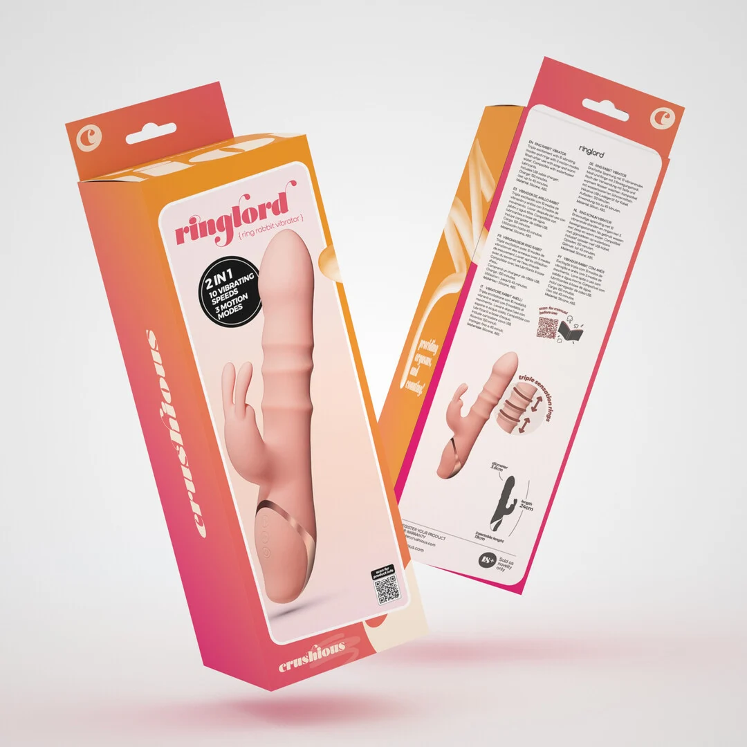 Crushious Ringlord Ring Rabbit Vibrator - Imagen 1