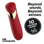 Vibrador tipo bala recargable Crushious Blinders negro - Imagen 12