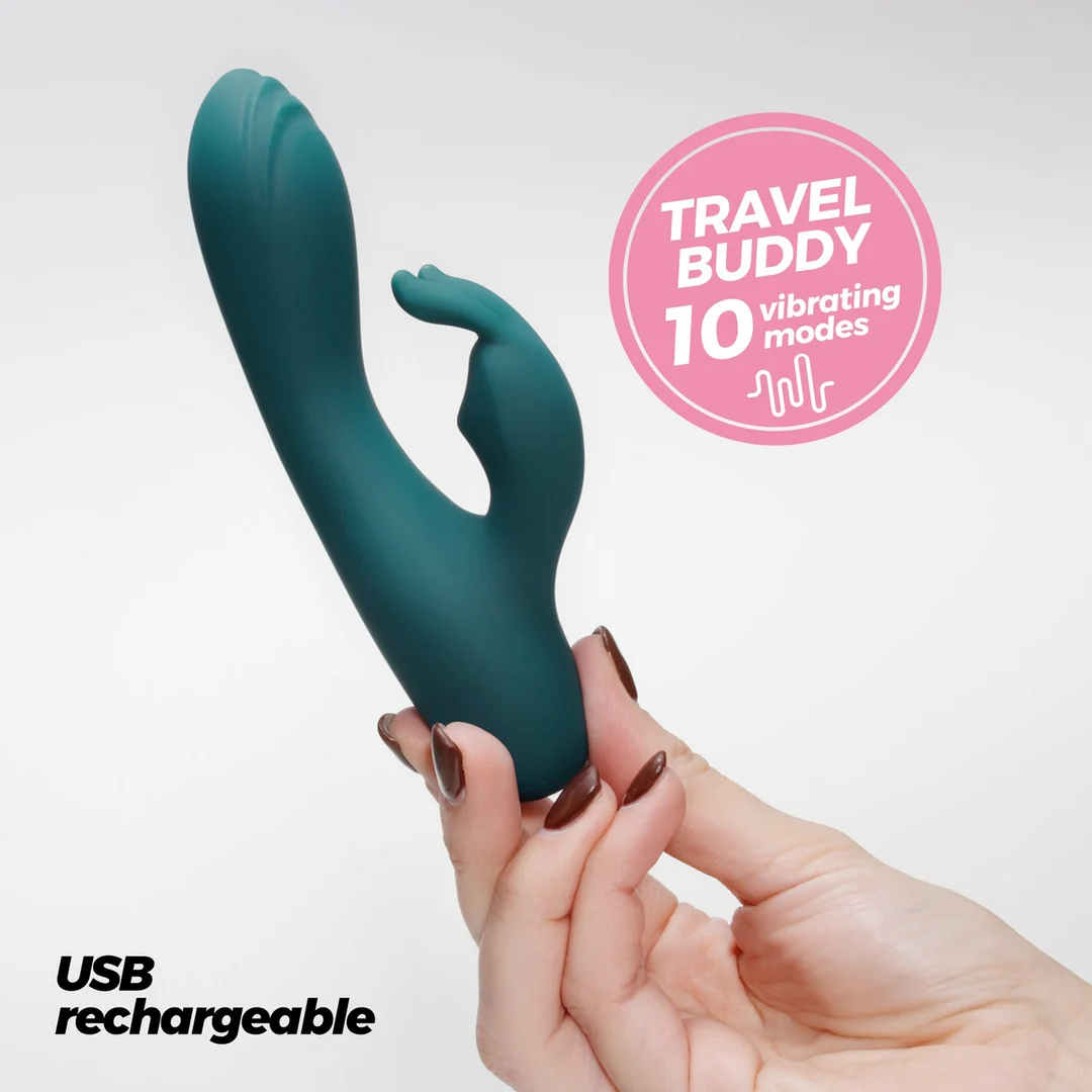 Vibrador de conejo mini Crushious Lola Esmeralda - Imagen 5
