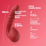 Vibrador con forma de rosa Crushious Osiria - Imagen 5