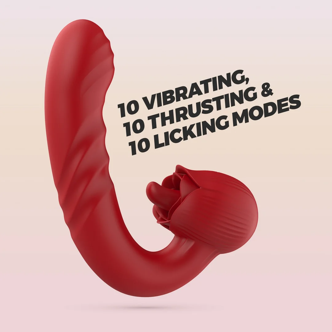 Vibrador con forma de rosa Crushious Osiria - Imagen 6