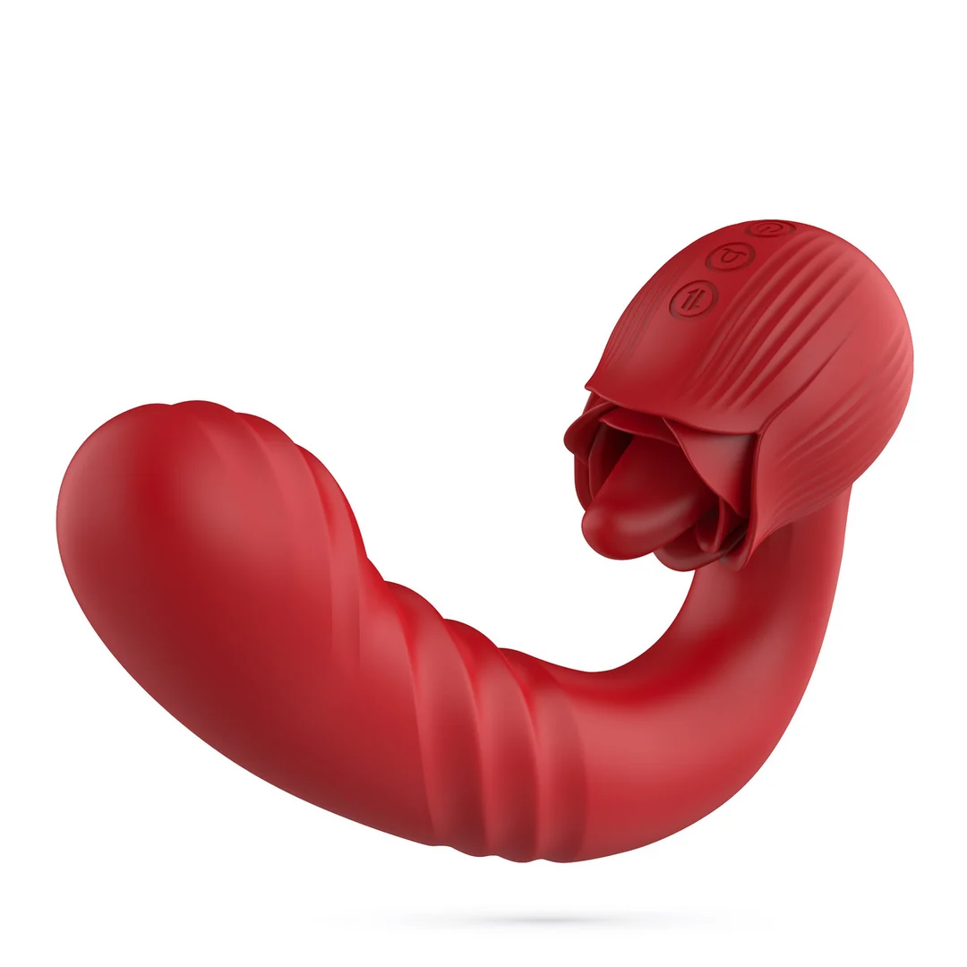 Vibrador con forma de rosa Crushious Osiria - Imagen 2