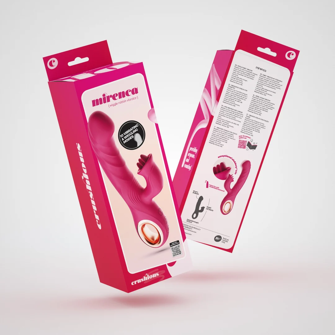 Vibrador conejito Crushious Mirenca Wiggle - Imagen 1