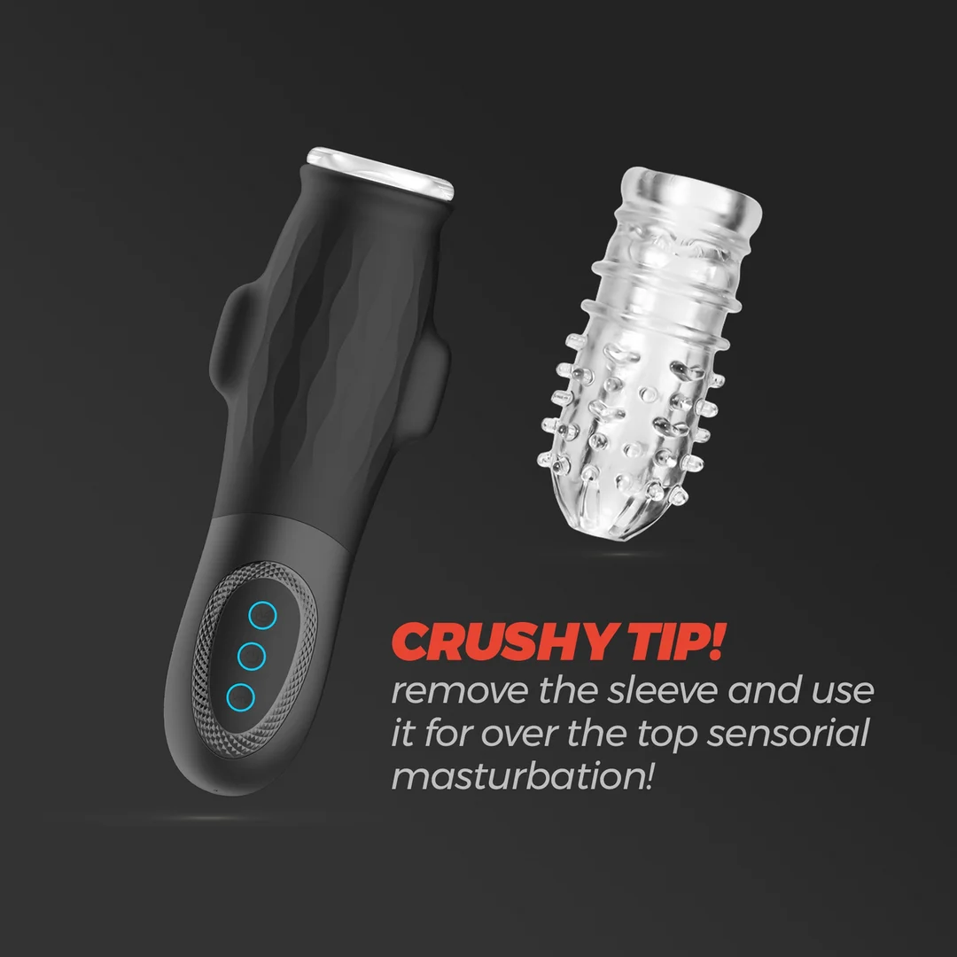 Masturbador de succión Crushious Gargantua con funda extraíble - Imagen 5