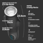 Masturbador de succión Crushious Gargantua con funda extraíble - Imagen 6