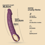 Vibrador flexible Crushious Magnus Bend - Imagen 17