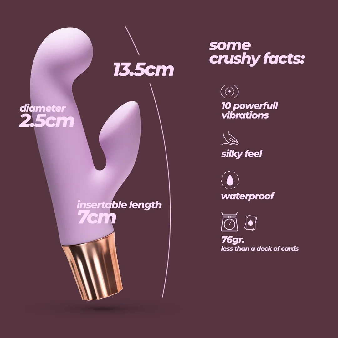 Crushious Mellow Cony mini vibrador conejito - Imagen 11