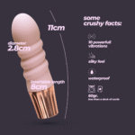 Mini vibrador rosa Crushious Mellow Bubbles - Imagen 5